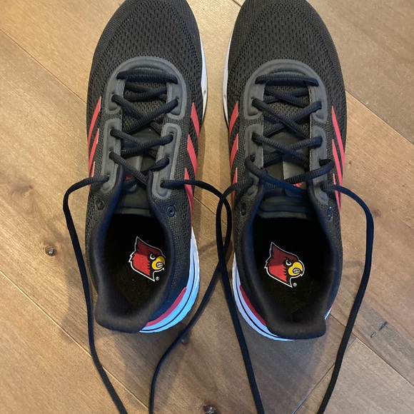 Adidas-  black men’s  shoes with cardinal logo-new main image 8